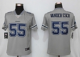 Women Nike Dallas Cowboys 55 Vander esch Vapor Untouchable Nike Gray Inverted Limited Jersey,baseball caps,new era cap wholesale,wholesale hats